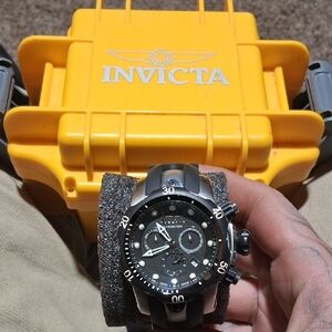 Invicta Black and Silver Men's Watch